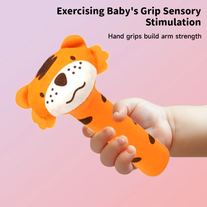 Montessori Baby Development Toys Newborn Sound Sensory Rattle Toys Facilitate Hand Development Training Toy Interaction Game Toy