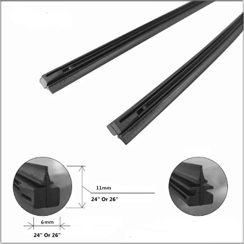 

2 шт., резиновая полоса дворников автомобиля для Land Rover LR4 LR3 LR2 Range Rover Evoque Defender Discovery Freelander