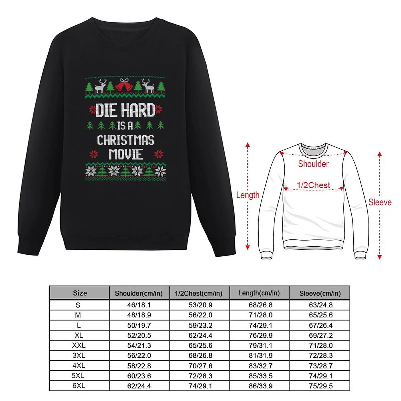 Die Hard is a Christmas Movie Sweatshirt men's clothing autumn jacket men mens designer clothes sweatshirts men