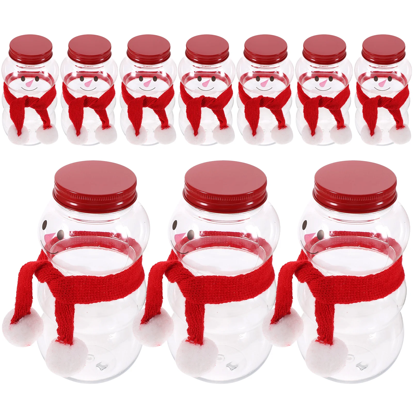 

10 Sets Drink Cup Milk Bottle Candy Jars Empty for Drinking Water Bottles Party Beverage Gift Outdoor Juice Tea