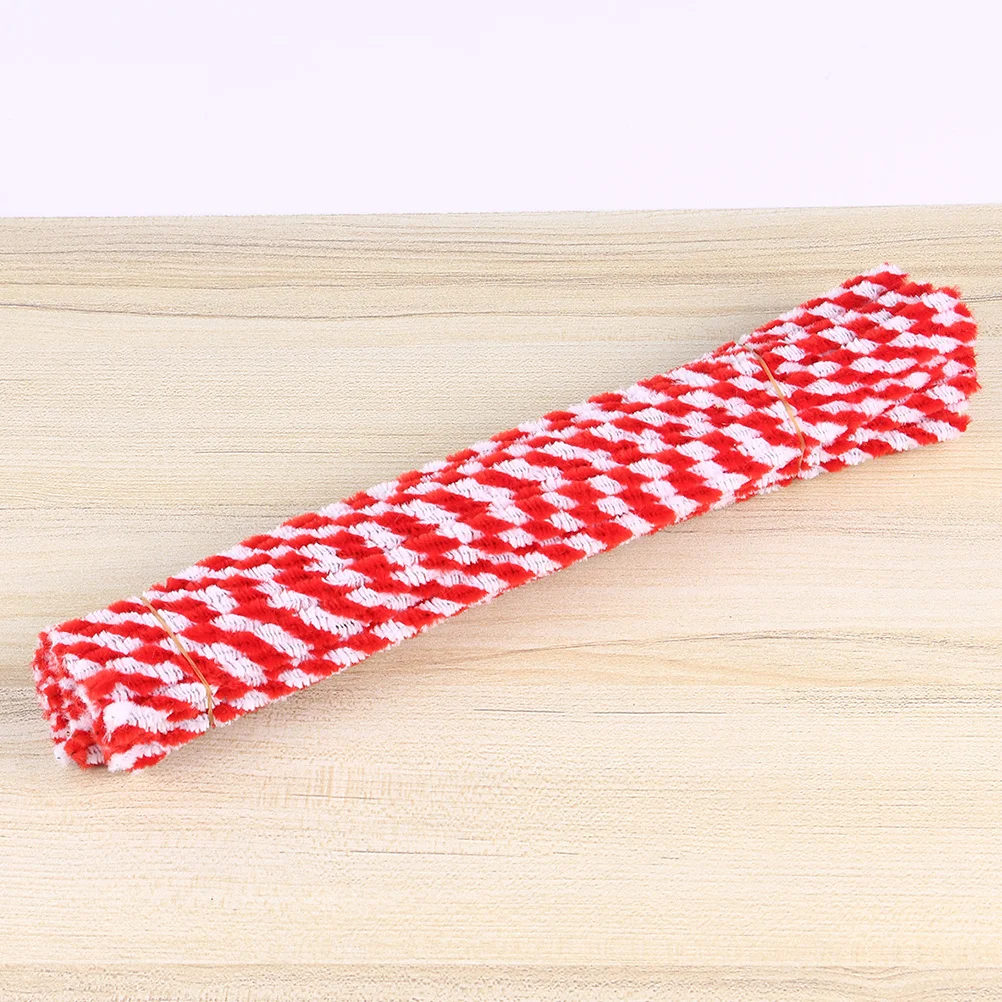 100 Stück drehbare doppelfarbige Chenille-Stiele aus Metalldraht, DIY-Bastelmaterialien für Kinder, Kindergarten, Grundschule, kreativ