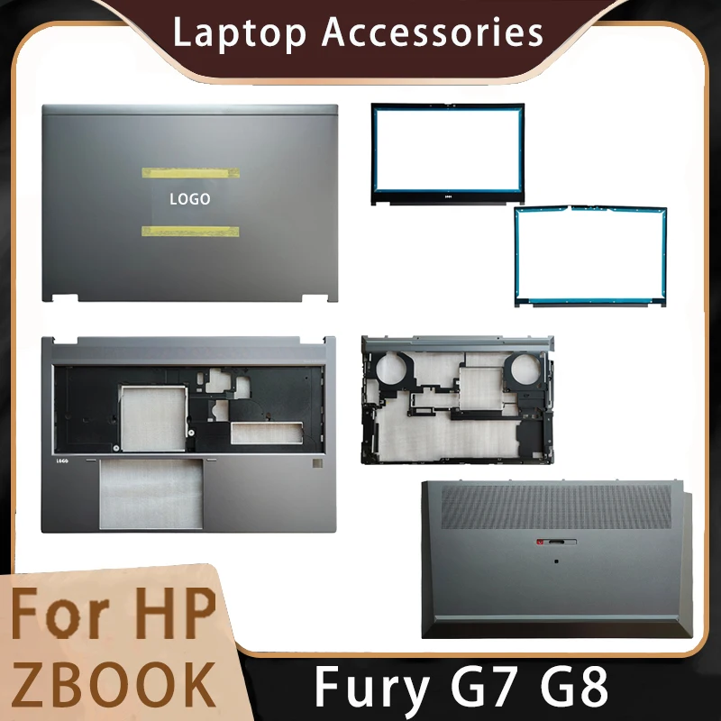 

New For HP ZBOOK Fury 15 G7 G8 Replacemen Laptop Accessories Lcd Back Cover/Palmrest/Bottom With LOGO Silvery Gray M17069-001