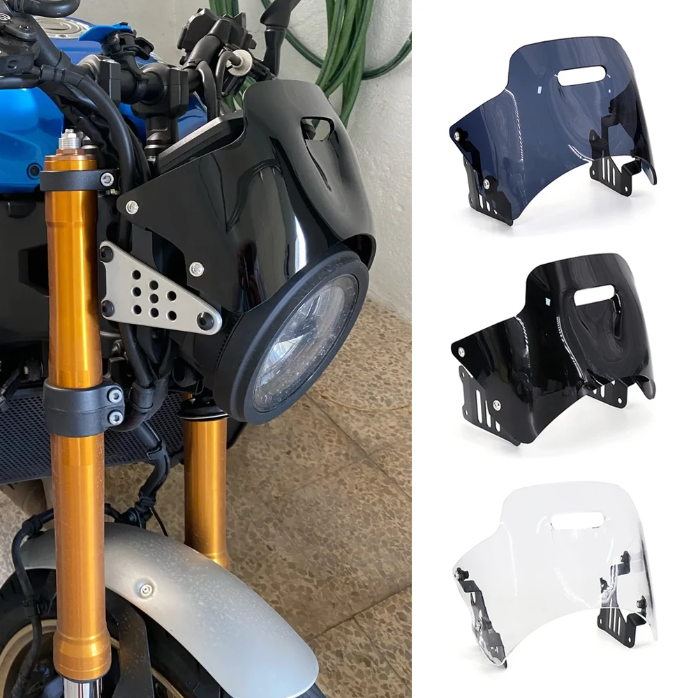 

XSR900 Motorcycle Accessories For YAMAHA XSR900 XSR 900 2022 2023 2024 Cockpit Visor Headlight Cowl Windscreen Windshield Shield