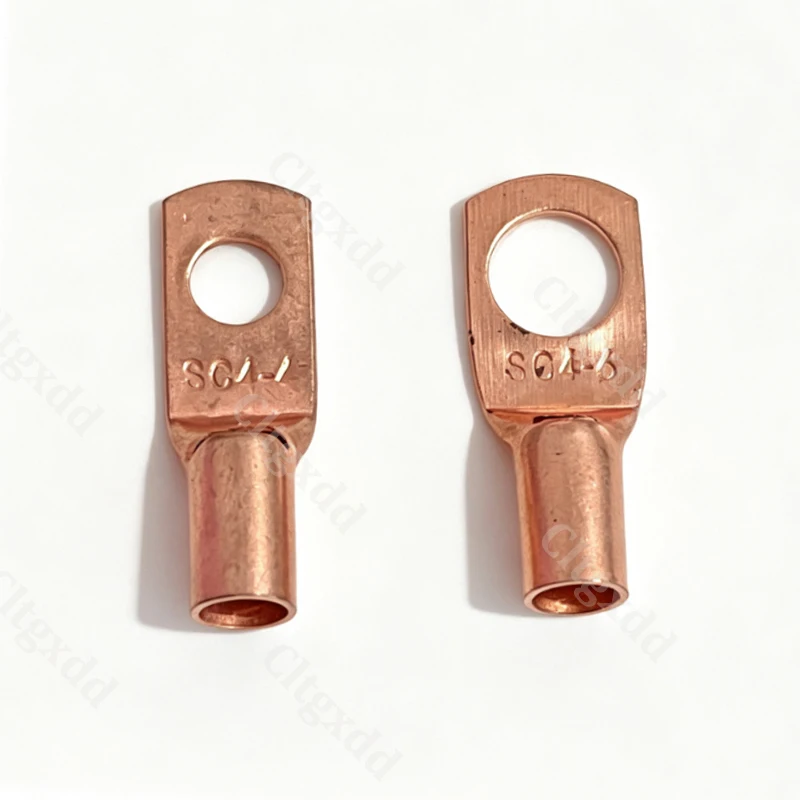 Cltgxdd 5-10 Stück Kupfer-Ringkabelverbinder, blankes Kabel, elektrische Crimpklemme SC4-6 SC6-6 SC6-8 SC10-6 SC16-6 SC16-8 SC25-8 – Detail 12