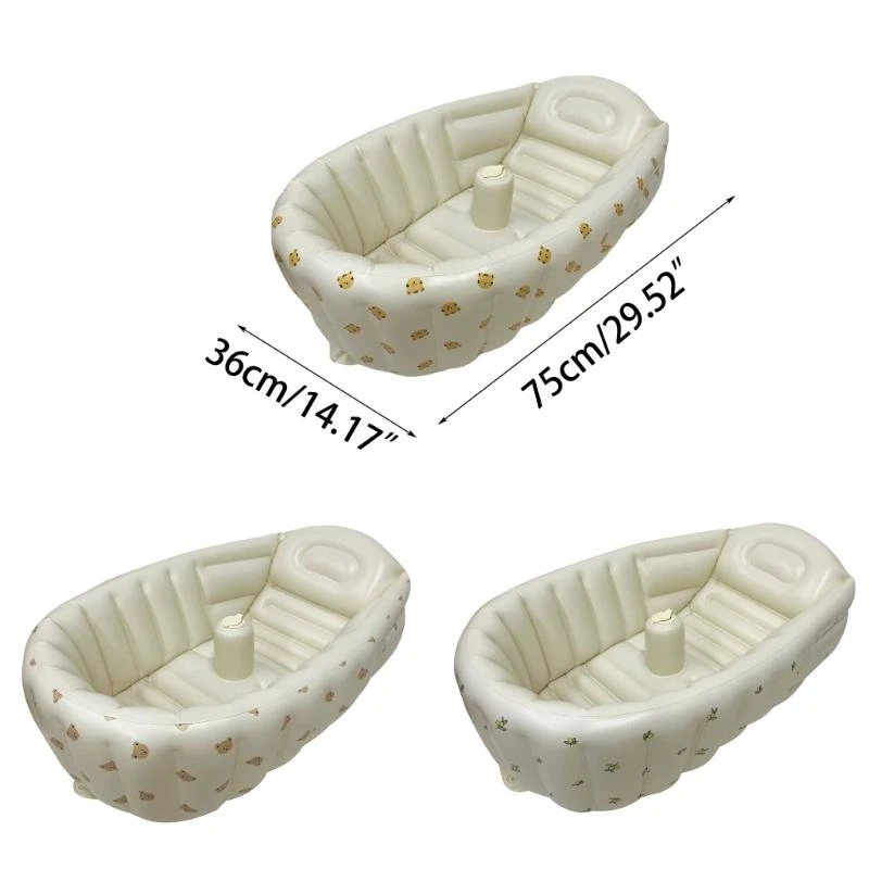 J15U الصيف المنزلية تضخم حوض الاستحمام لعبة السفر بركة للأطفال الصغار حوض الاستحمام الرضع #6