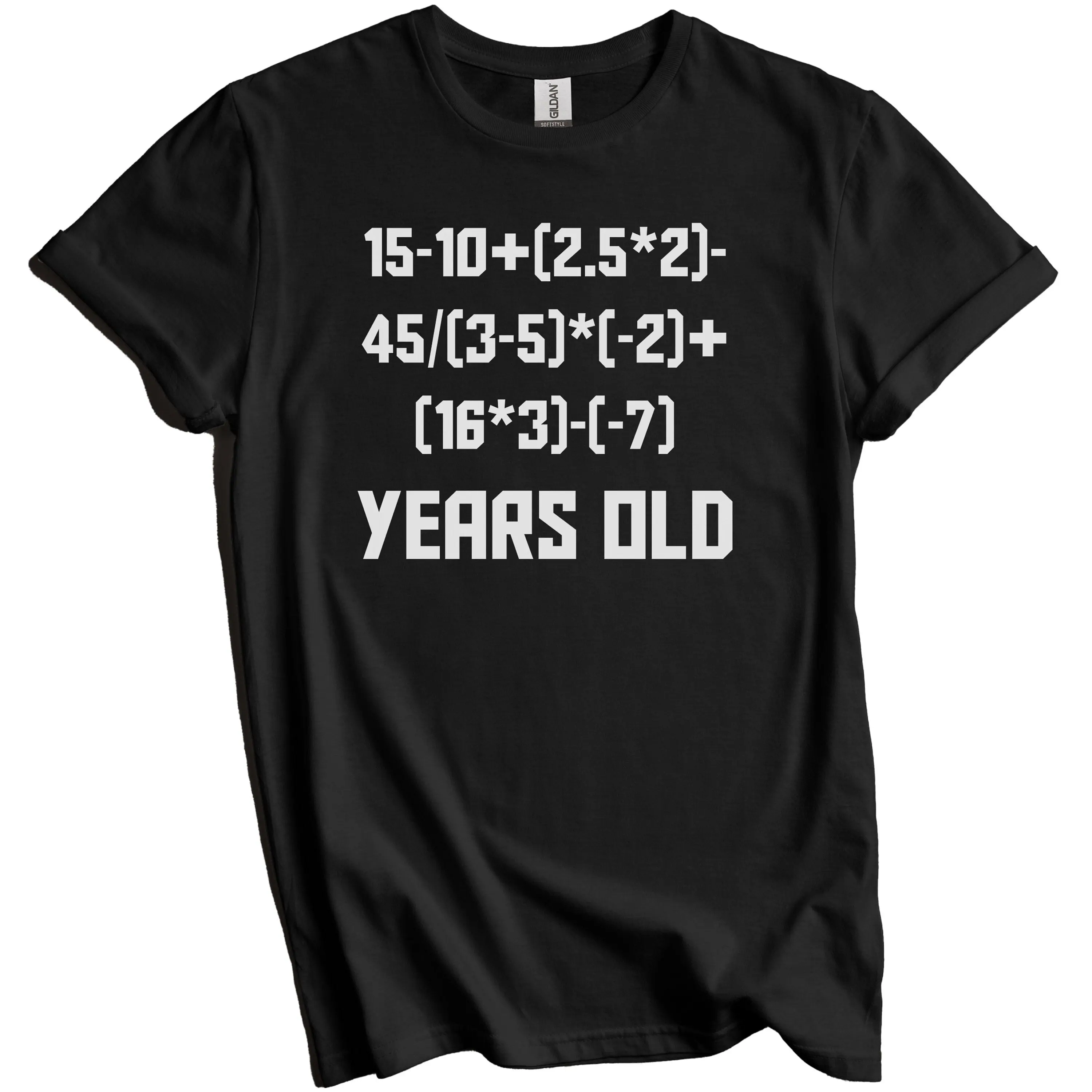 Funny 20Th Birthday Math T Shirt 20 Years Old Algebra Equation Problem