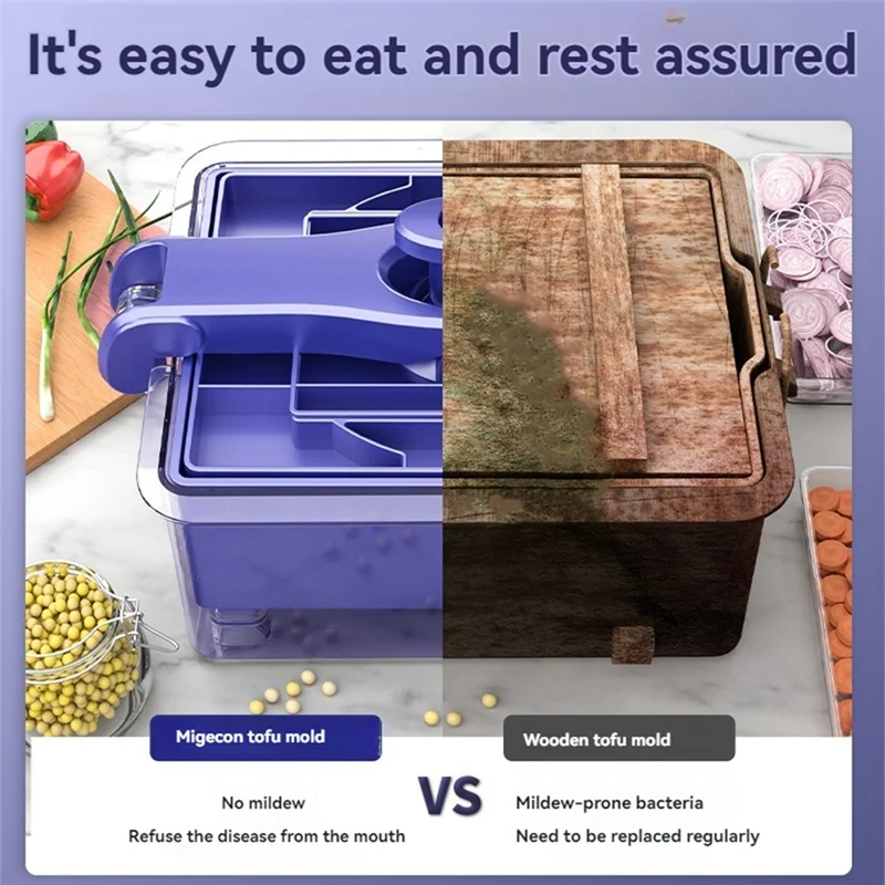 

Пресс G9-Tofu, для кирпича емкостью 12–16 унций, прочный или очень прочный тофу, машина для тофу, улучшенный вкус и текстура, слив для тофу