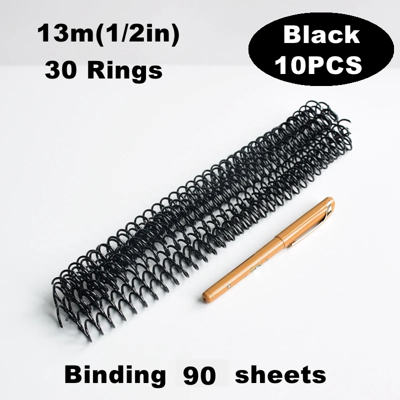 5/10PCS High Capacity Plastic Spiral Binding Coils, DIY Book Rings