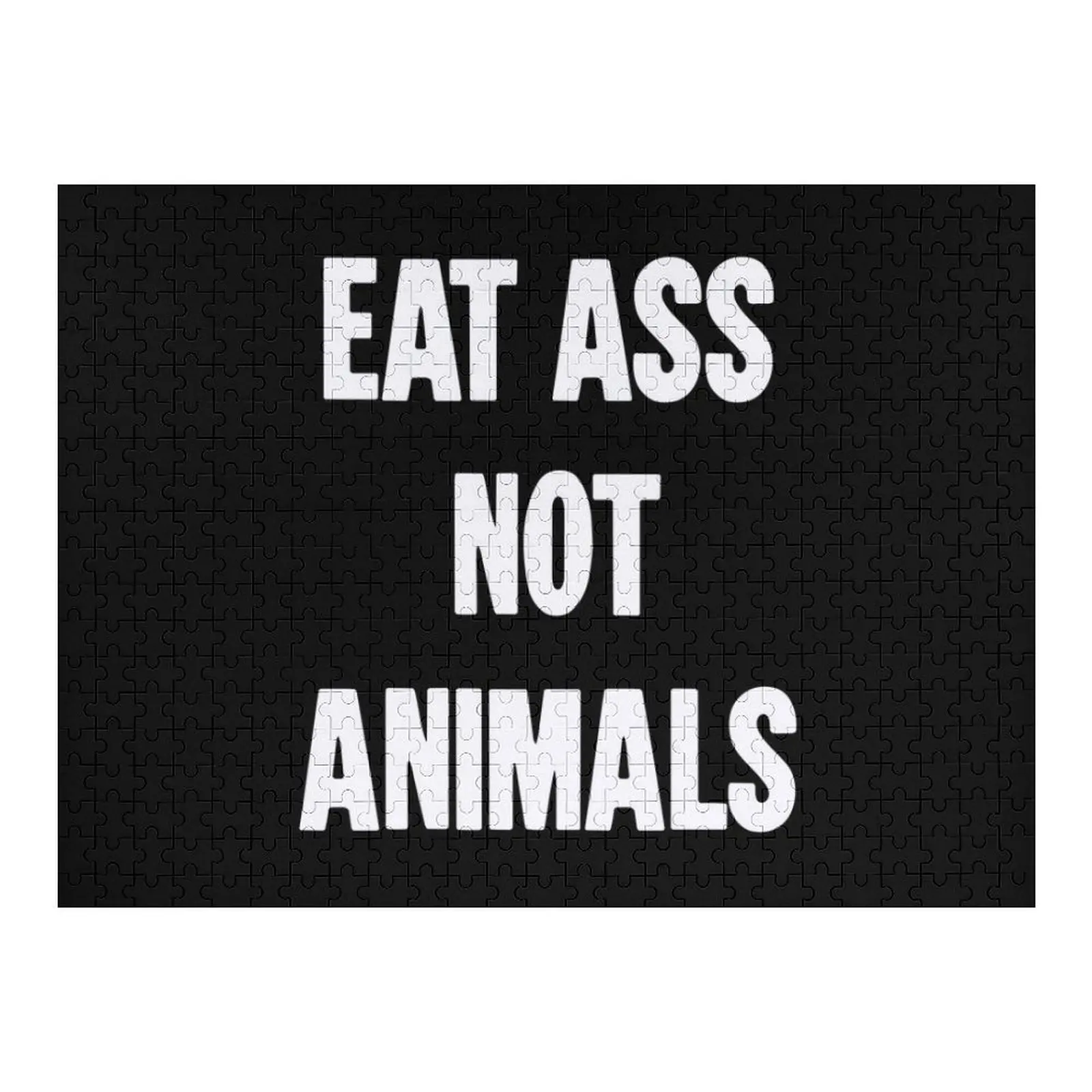 Comer bunda não animais quebra-cabeça madeira para adultos personalizados para crianças quebra-cabeça de brinquedo personalizado