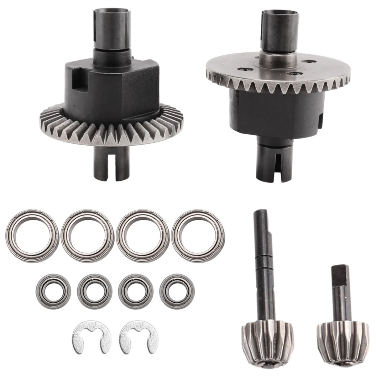 ABNP Front & Rear Differential and Gear Kit for Redcat Volcano 94123 94107 94111 94118 94166 1/10 RC Car Upgrade Parts