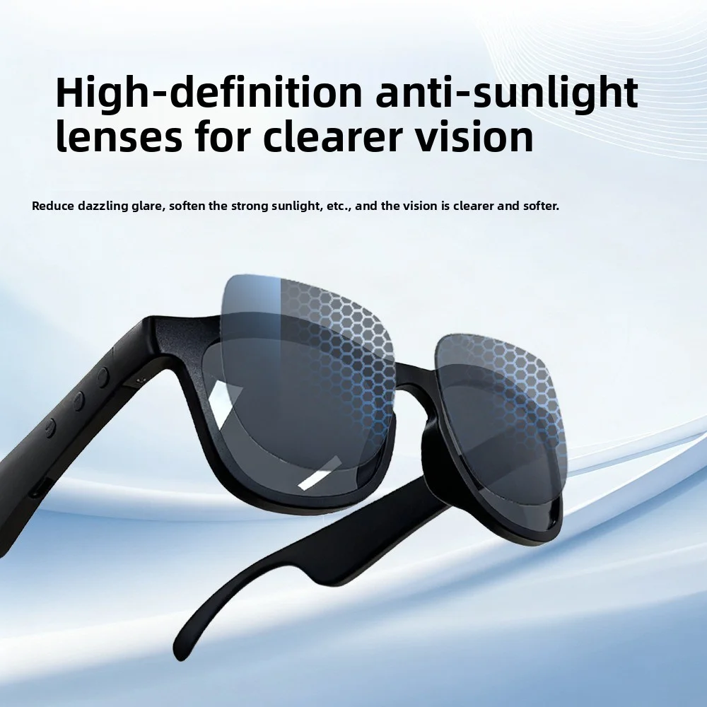 Smart Glasses New Wireless Bluetooth Headset with Ultra-Clear Call Function Integrated into Glasses