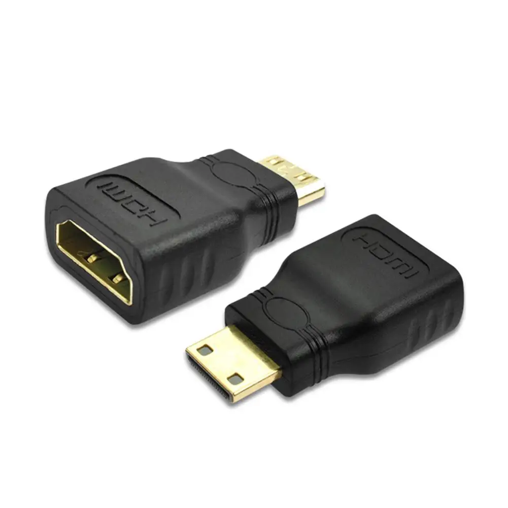 Мини Hdmi-совместимый Hd преобразователь большой на маленький штекер на гнездо Mini Hdmi-совместимый с Hdmi-совместимый адаптер