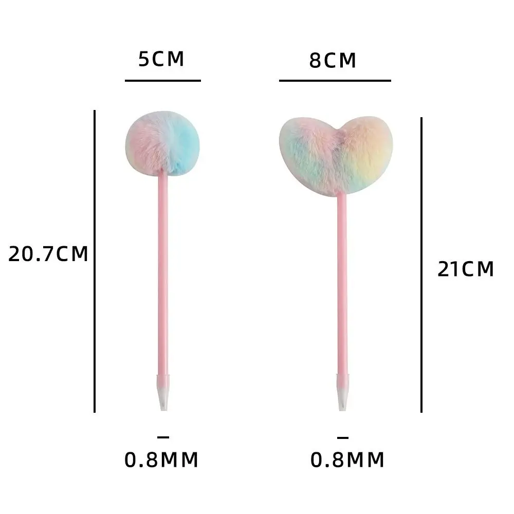 Creative 0.5 มม.หมึกสีดําปากกาเจลรอบ/รูปหัวใจ Ball ภาพวาดอุปกรณ์ Neutral ปากกา Plush Ball ปากกาสํานักงานโรงเรียน