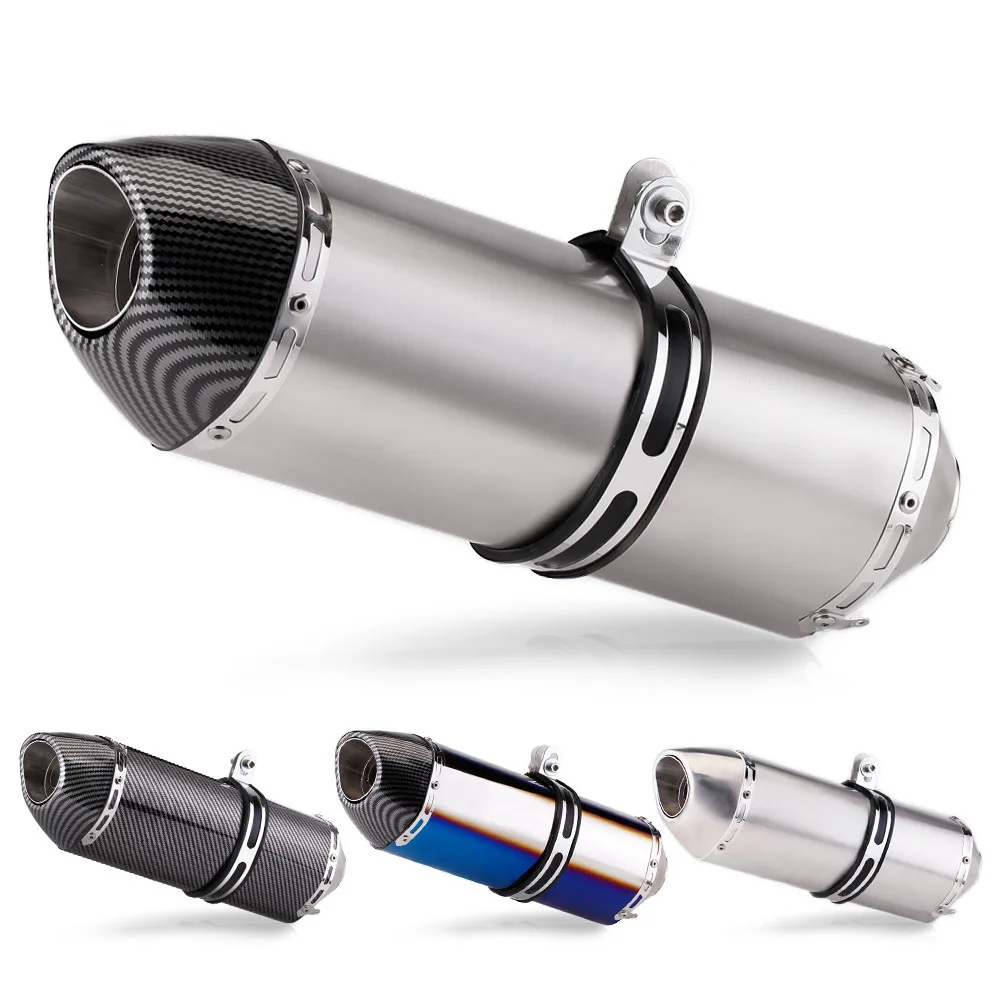 R77 motorcycle full carbon fiber exhaust pipe modified GSX250R 900 modified tail section