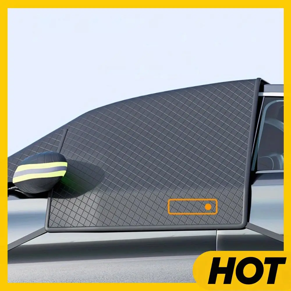 

Магнитный автомобильный чехол от снега из утолщенной ткани Оксфорд, водонепроницаемое покрытие для лобового стекла автомобиля, аксессуары для авто