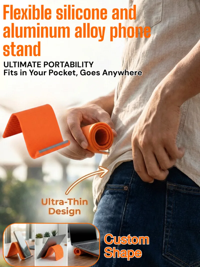 

Silicone Phone Stand Creative Flexible Folding and Deformable Lazy Stand Travel Accessory for Desktop Tablet Laptop