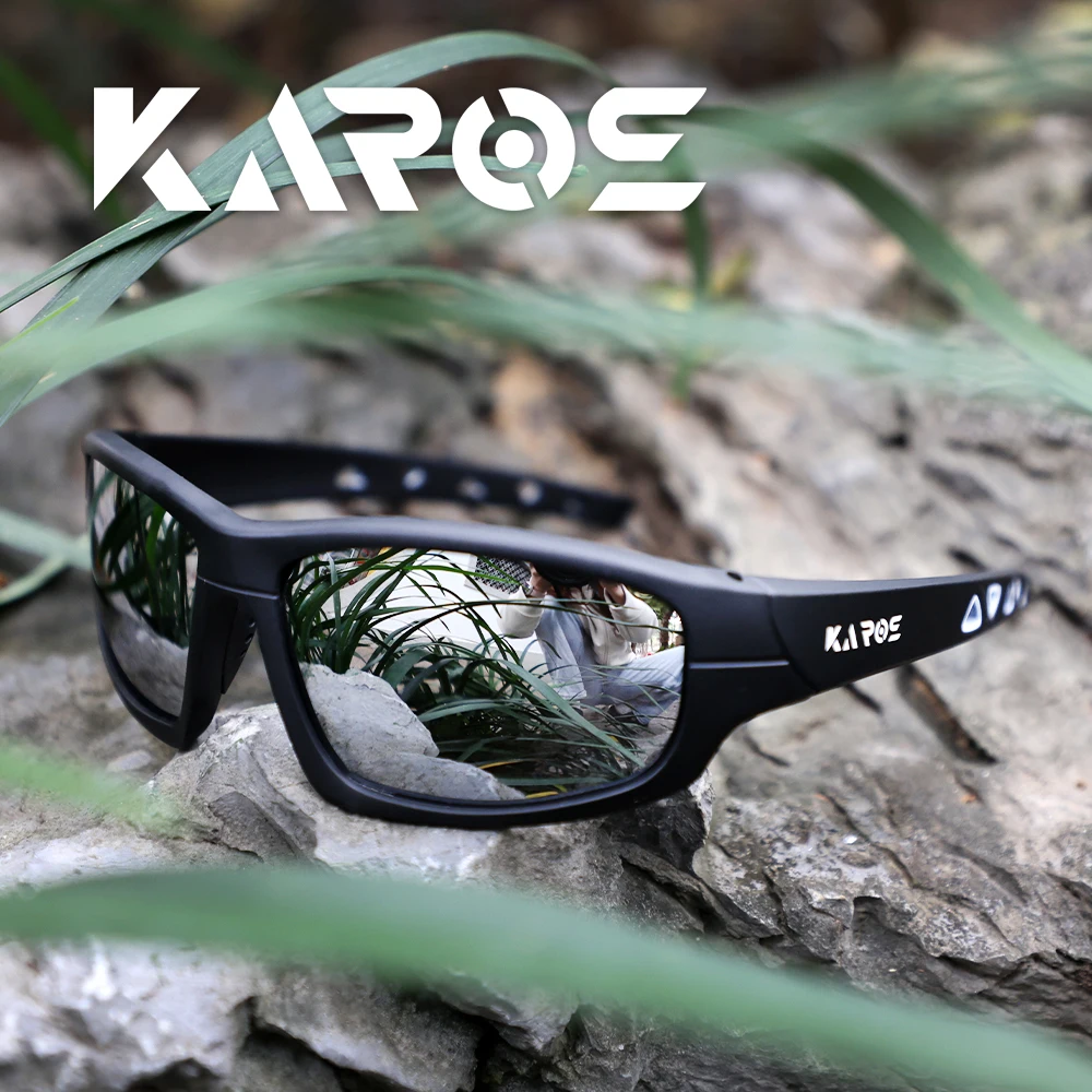 KAROS Hochauflösende polarisierte Sonnenbrille für Männer und Frauen, Outdoor-Sport, Angeln, Sonnenbrille, UV400-Schutz, Fahrbrille