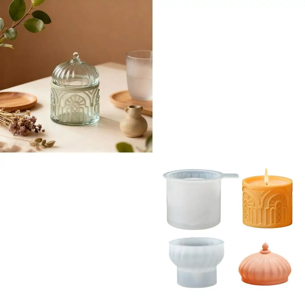  Reusable Flexible Silicone Islamic Home Mold Home Decors Mold For Making Decorative Boxes Jewelry Holders Gifts