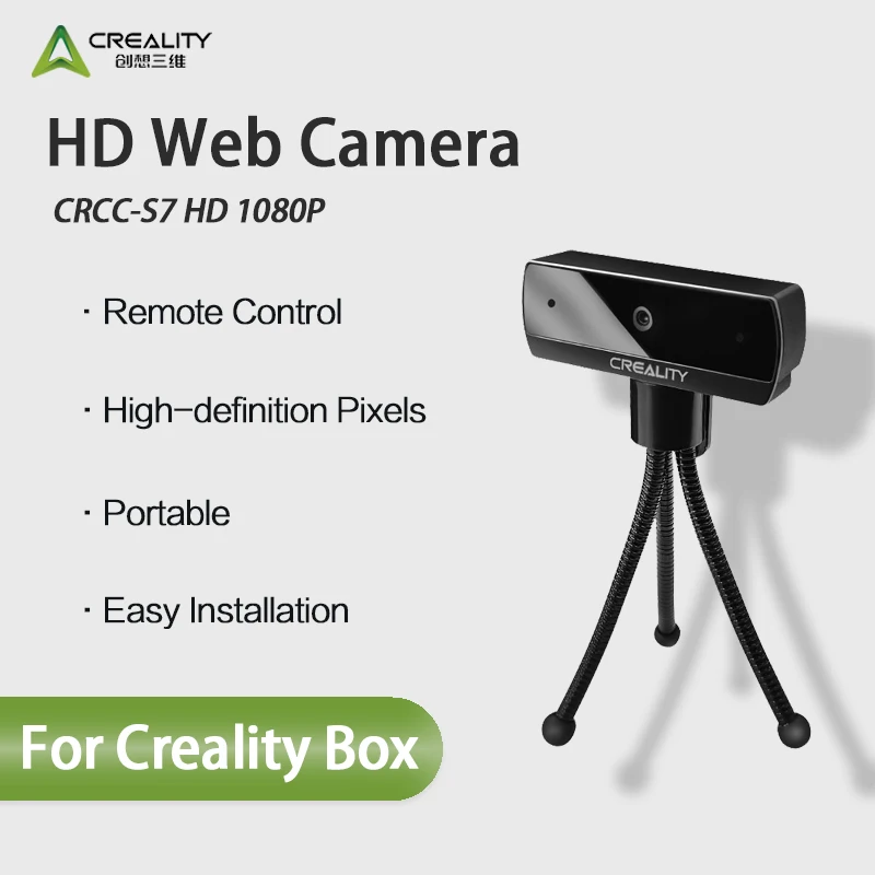 

Creality 3D Printer Camera CRCC-S7 HD 1080P Web Camera Could Print Real-time View Remote Monitoring Control 3D Printer Accessory