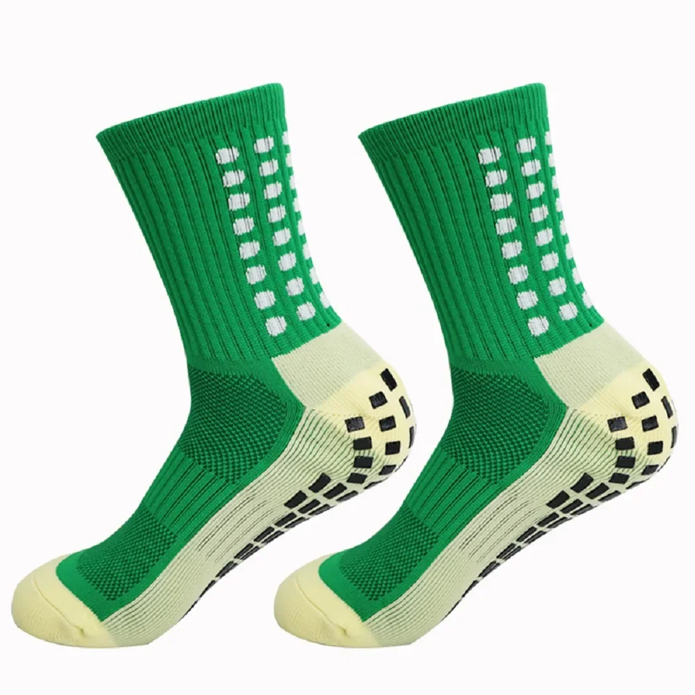 1 Pair Men\'s Soccer Socks Anti Slip Non Slip Grip Pads for Football Basketball Sports Grip Socks