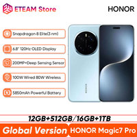 Global Version Honor Magic7 Pro 5G Smart Phone Snapdragon 8 Elite 6.8\
