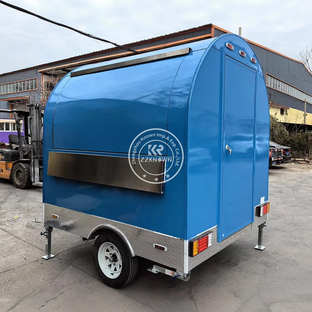 

Fast Food Truck Customized Fully Kitchen Equipments Fast Food Truck Trailer Mobile Snack Coffee Cart For Sale Ice Cream Kiosk