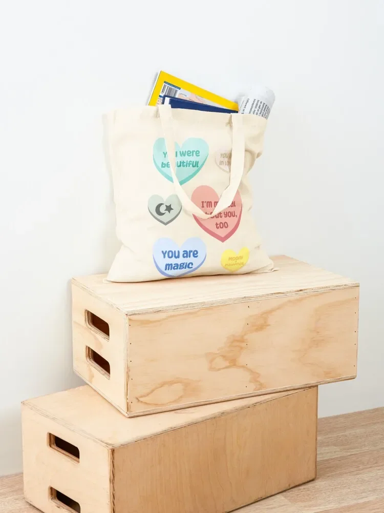 حقيبة يد من Wolfstar Conversations، حقائب يد نسائية للمتسوقين، حقائب تسوق نسائية قابلة لإعادة الاستخدام، حقيبة للمتسوقين الجامعيين #4