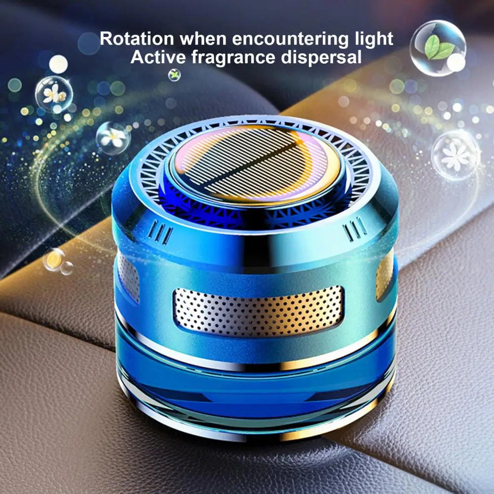 الناشر الروائح بالطاقة الشمسية للسيارة ، زخرفة العطور الأنيقة ، ديكور السيارات للرجال ، رمادي أخضر وأزرق