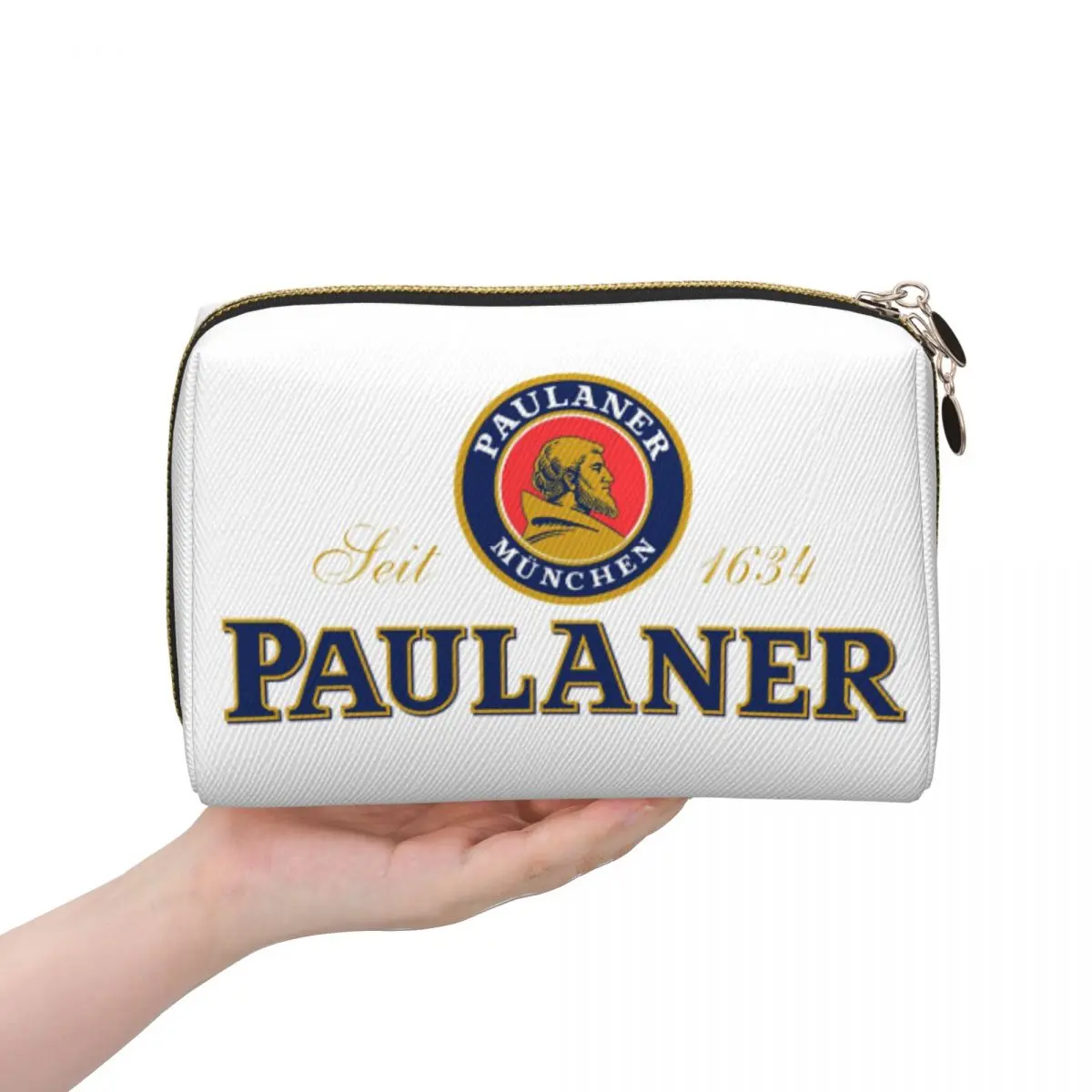Paulaner Munchen Women Cosmetic Bag Travel Makeup Organizer Pouch Toiletry Storage Dopp Kit Case