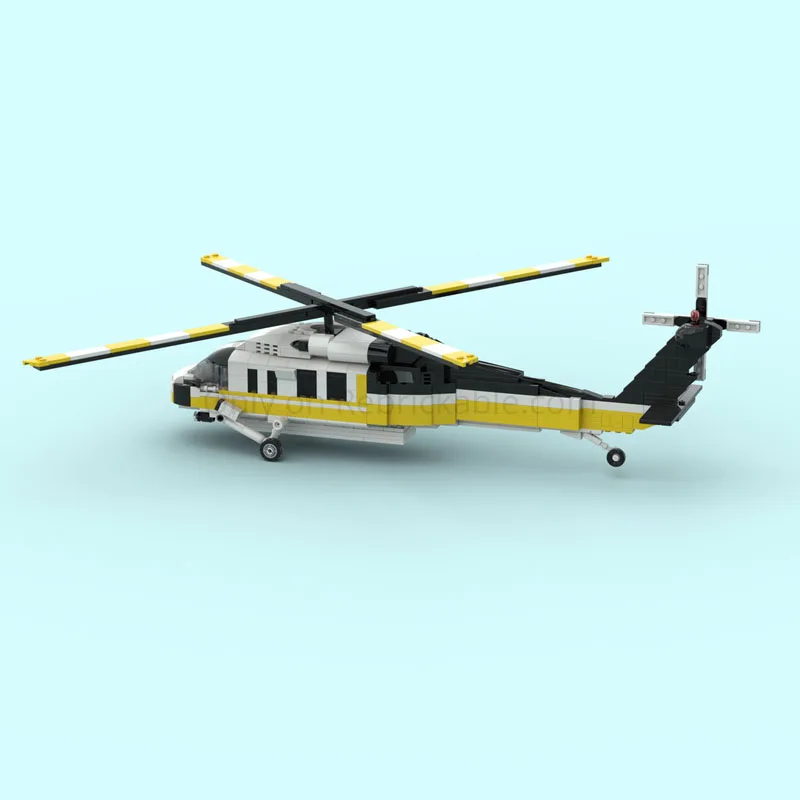 

MOC-208046 New Urban Air Combat Helicopter Building Block Model 767 Parts Boys' Children's Birthday Christmas Toy Gift
