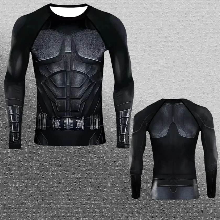 25/26 سلسلة أعجوبة شعبية خارقة الترفيه الرياضة اللياقة البدنية الملابس الربيع والخريف طويلة الأكمام تي شيرت الملابس العائلية