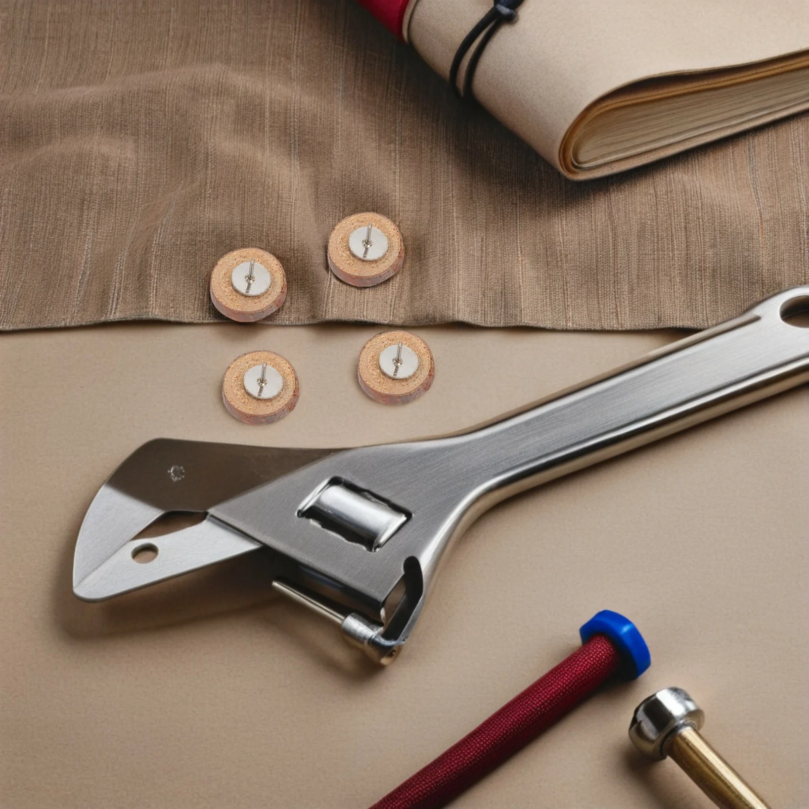 80Pcs Wood Push Pin Set Natural Bulletin Board Tacks for Drawing Boards Map Projects Notes Holding Office School Decoration Use