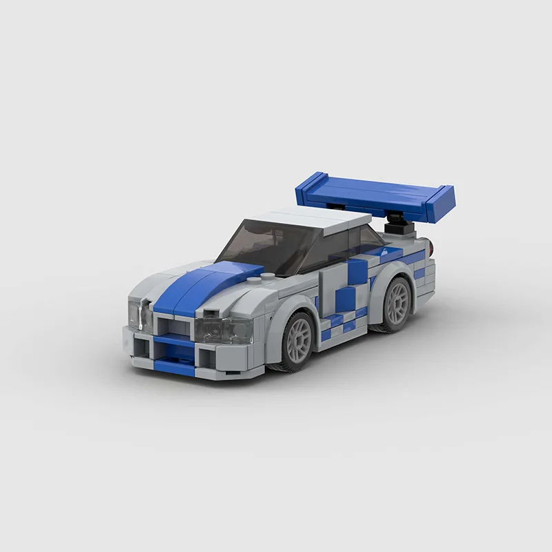 

Конструктор MOC Sky-line R34, совместим с моделями Le-go, детские игрушки «сделай сам», без коробки