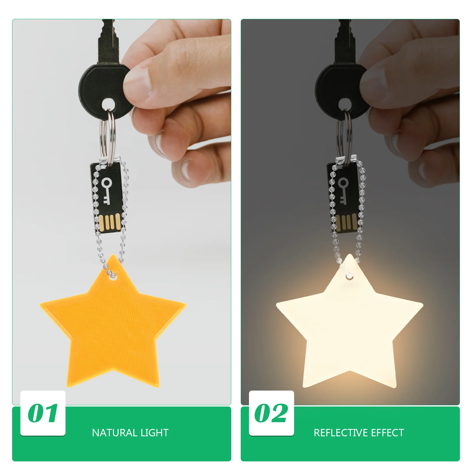 24 шт. светоотражающие подвески изысканный дизайн звездного дерева отражатели высокой видимости для ночной спортивной одежды аксессуары для одежды