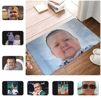 Ins Hasbulla Hasbullah Smile Front Door Mat Anti-Slip Outdoor Quick Dry Doormat Kitchen Bedroom Entrance Rug Carpet Welcome Rug