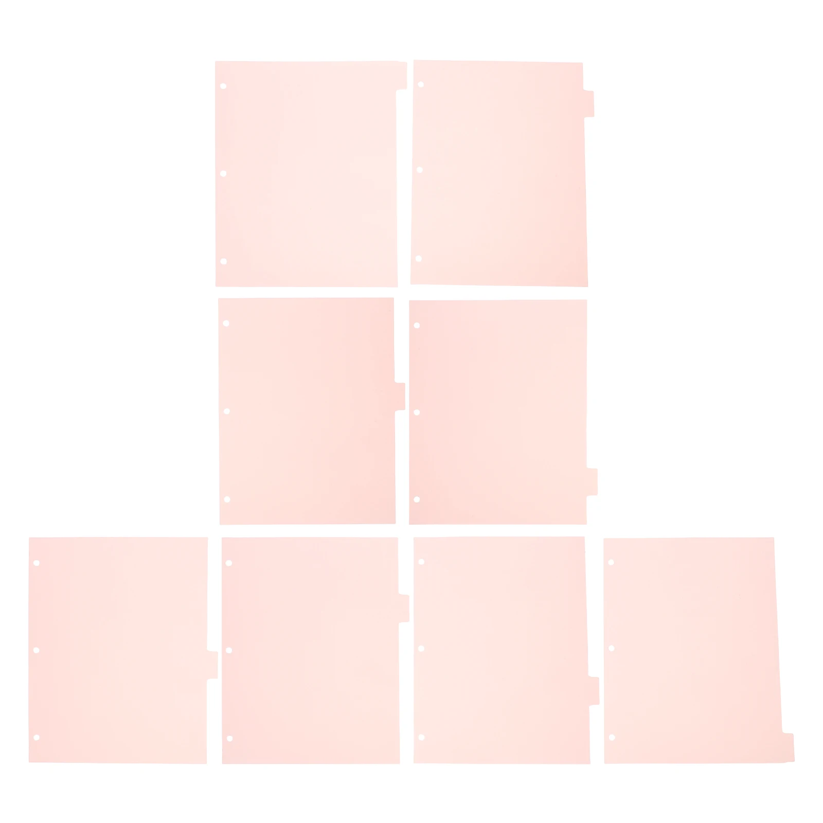 

8 Sheets Index Dividers for Binder Clear Page Dividers with Separator Tabs for 3 Rings Binder Notebook Filing System Organizer