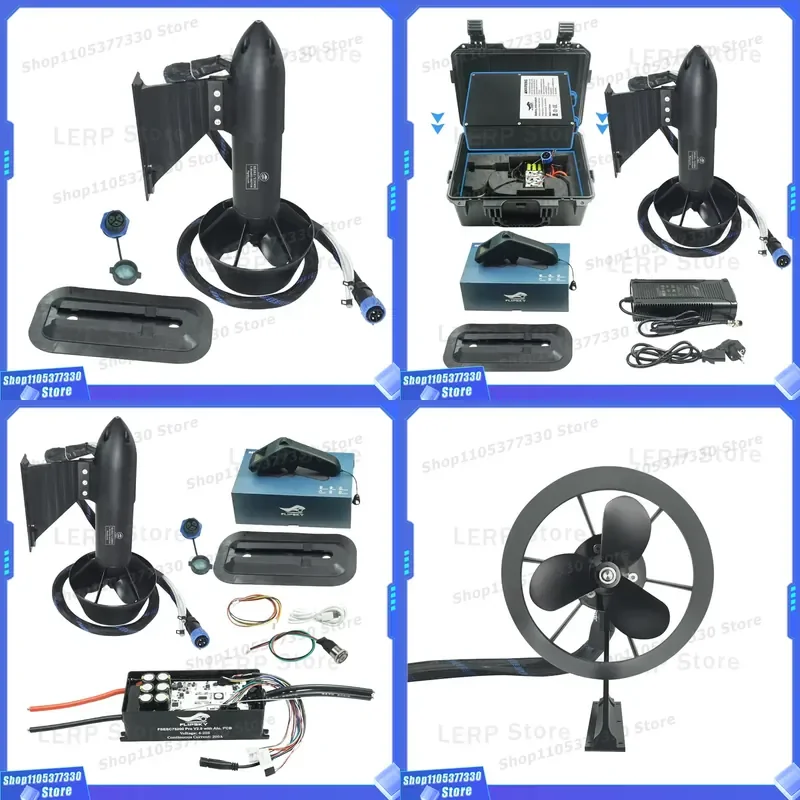 Flipsky 65161 6000W Motor Waterproof Brushless Underwater Thruster Electric Boat Thruster Outboard Motor Drive Boat Jet