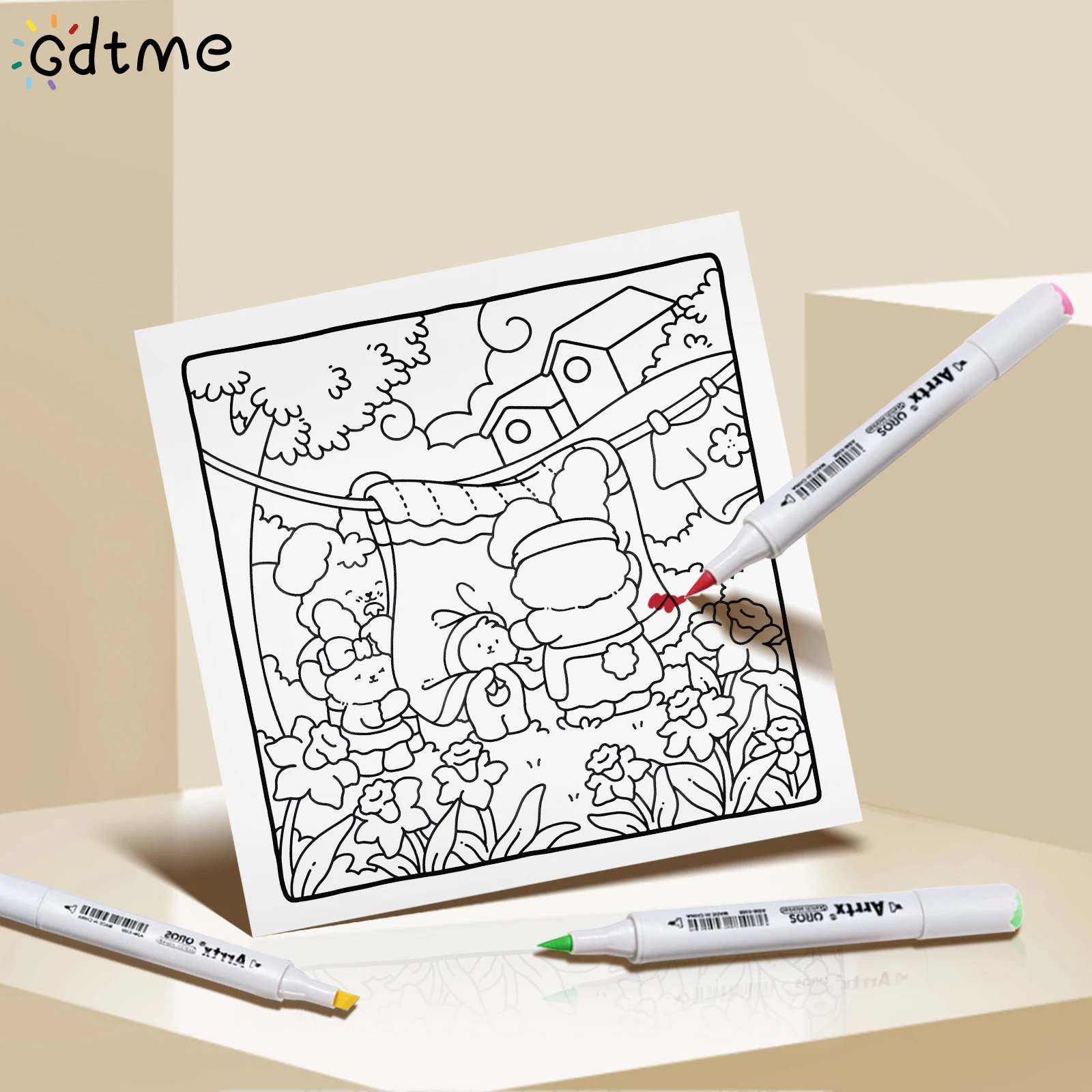 Yaratıcı Karikatür Boyama Kita - Adult Coloring Book Stress Relief incelemesi ve fiyatı