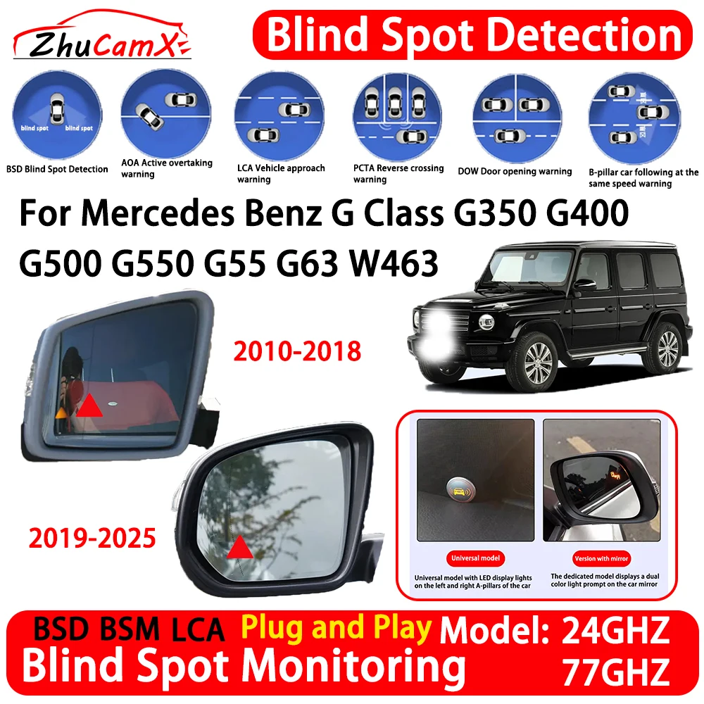 for Mercedes Benz G Class G350 G400 G500 G550 G55 G63 W463 OEM Blind Spot Detection System BSD BSM Lane Change Assist RCTA Radar