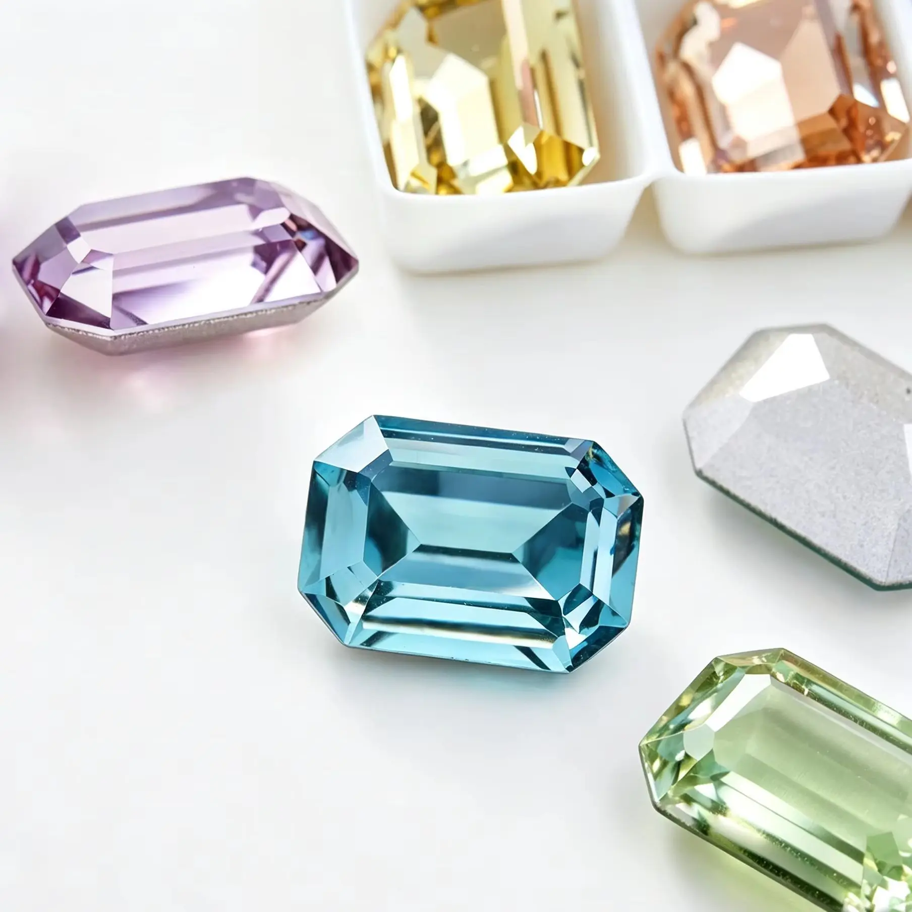 4610 K9 Glass Crystal Rhinestones Octagon Shape Strass Sew On Fancy Stones Jewelry Beads for Garment Jewelry Craft Nail Art