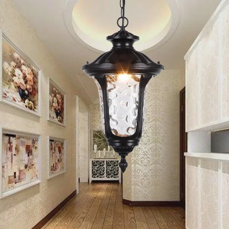 European chandelier outdoor waterproof garden lamp aisle corridor villa pavilion lights grape frame lights