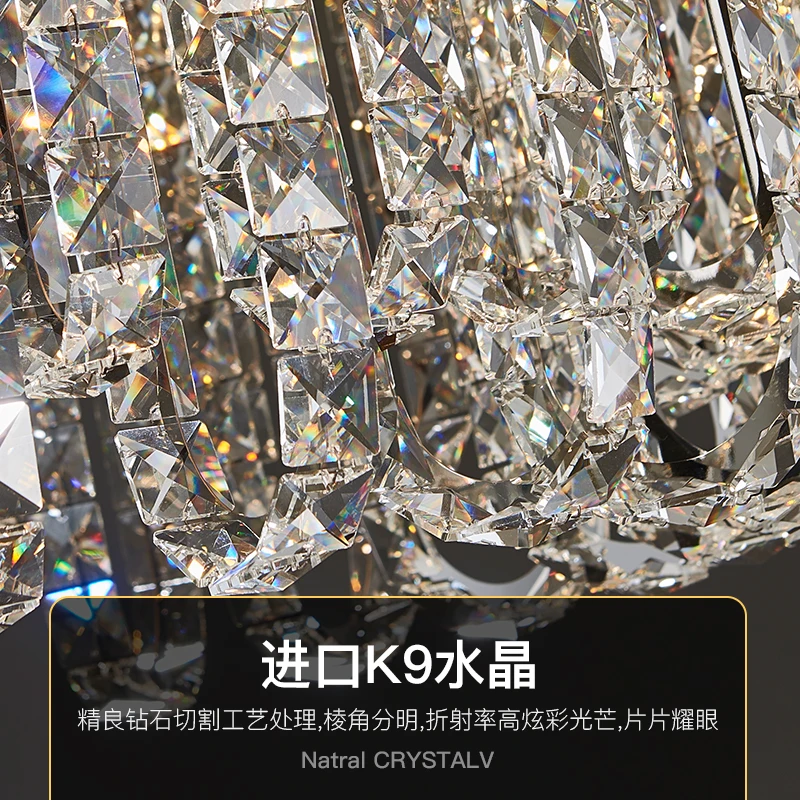 European Living Room Chandelier Crystal light Luxury Italian Atmosphere High-Grade Dining Room Light Modern Designer Bedroom
