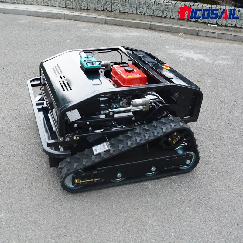 HS800 16HP Remote Control Crawler Lawn Mower 800mm Cutting Width for Orchard Farm