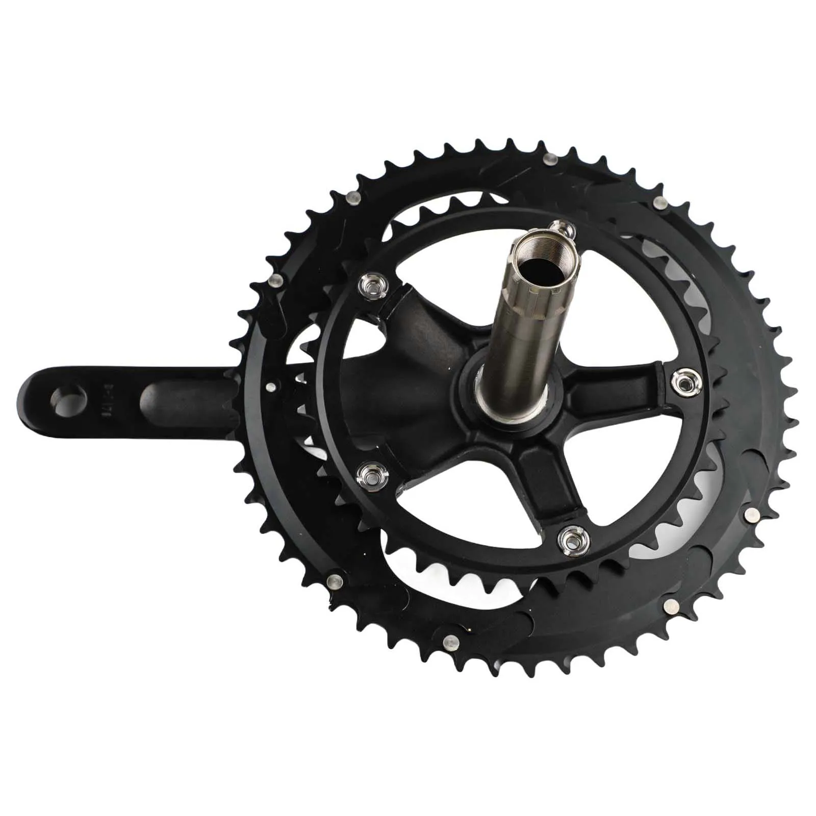 170mm Length Crankset for Road Bikes Features 53T/39T Double Chainrings and Strong Aluminum Alloy Construction