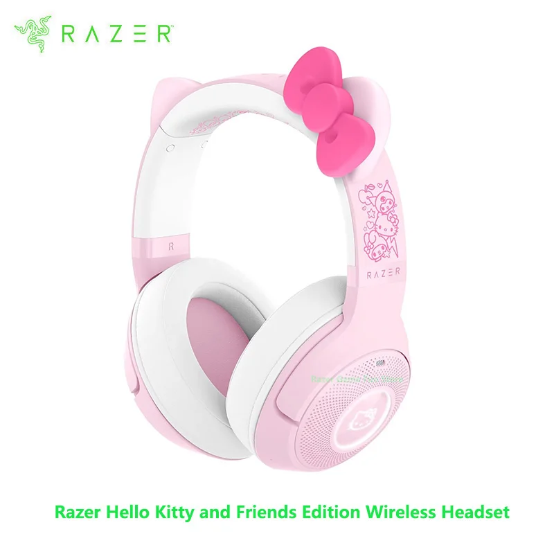 Razer Sanrio Hello Kitty and Friends Limited Edition Wireless RGB Headset  Bluetooth 5.2 With Gaming Mode-TriForce 40 mm Drivers