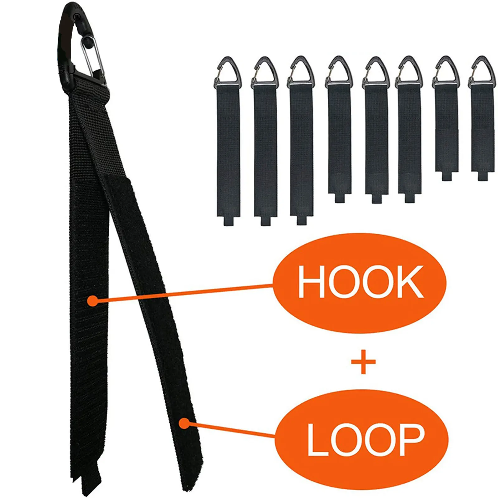 5PCS Cord Organizer Holder with Triangle Buckle Wire Manager Power Cord Management Nylon Heavy Cord Storage Straps for Cables
