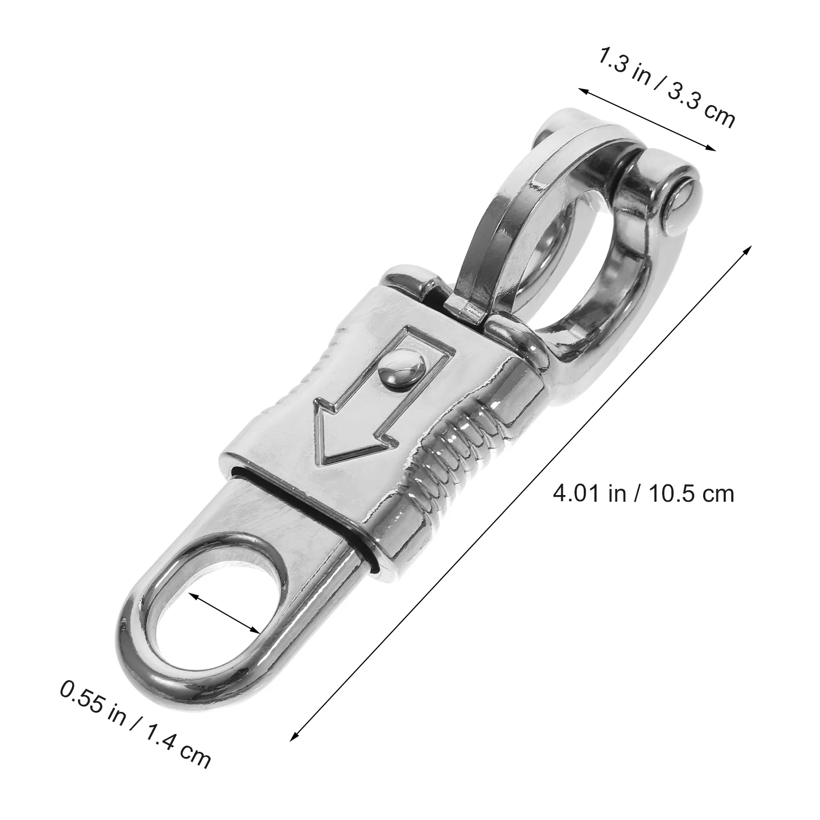 102Mm Heavy Duty Panic Snap for Horse Reins Quick Release Buckle Fixed Eye Riding Clip Outdoor Riding Accessory