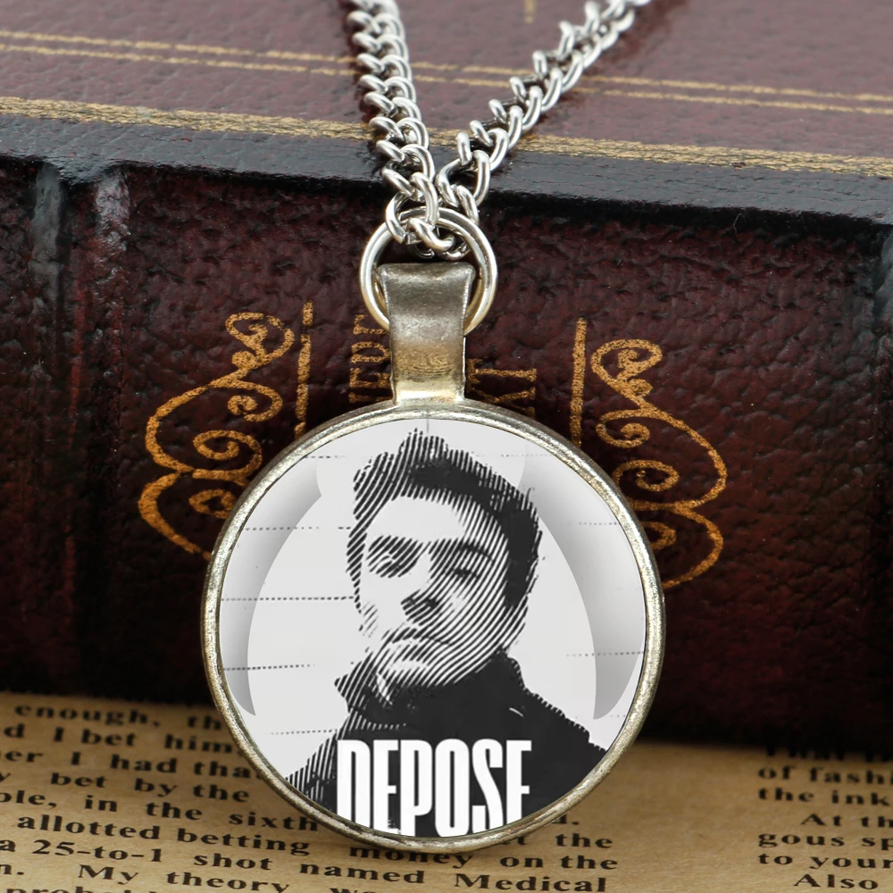 DENY DEPOSE Glass Dome Pendant Necklaces Women Men Jewelry Accessories Gifts for Kids