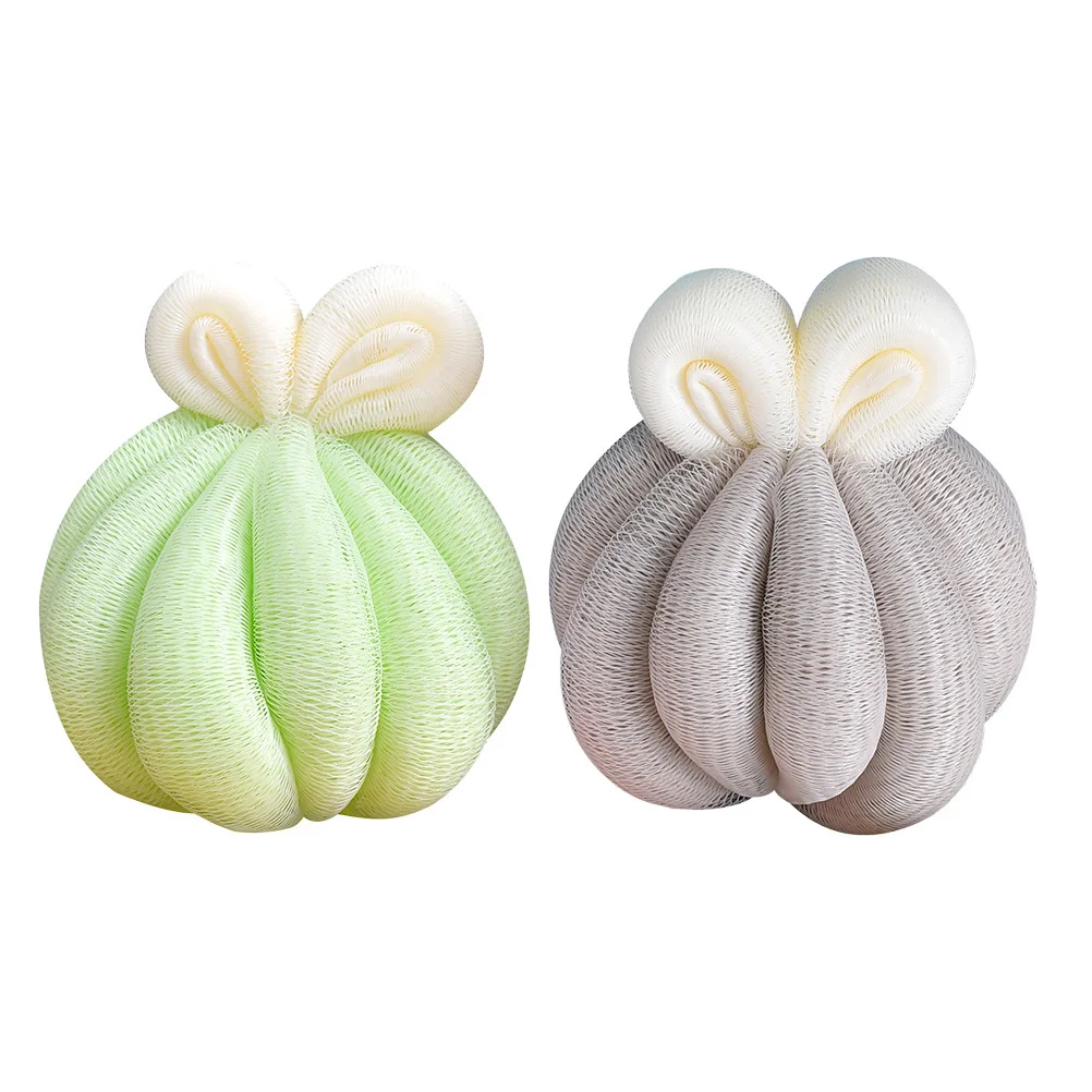 

2Pcs Bath Ball Lovely Design Exfoliating Bubble Making Shower Tool for Body Arms Legs Chest Soft Skin Safe Gentle Scrubber