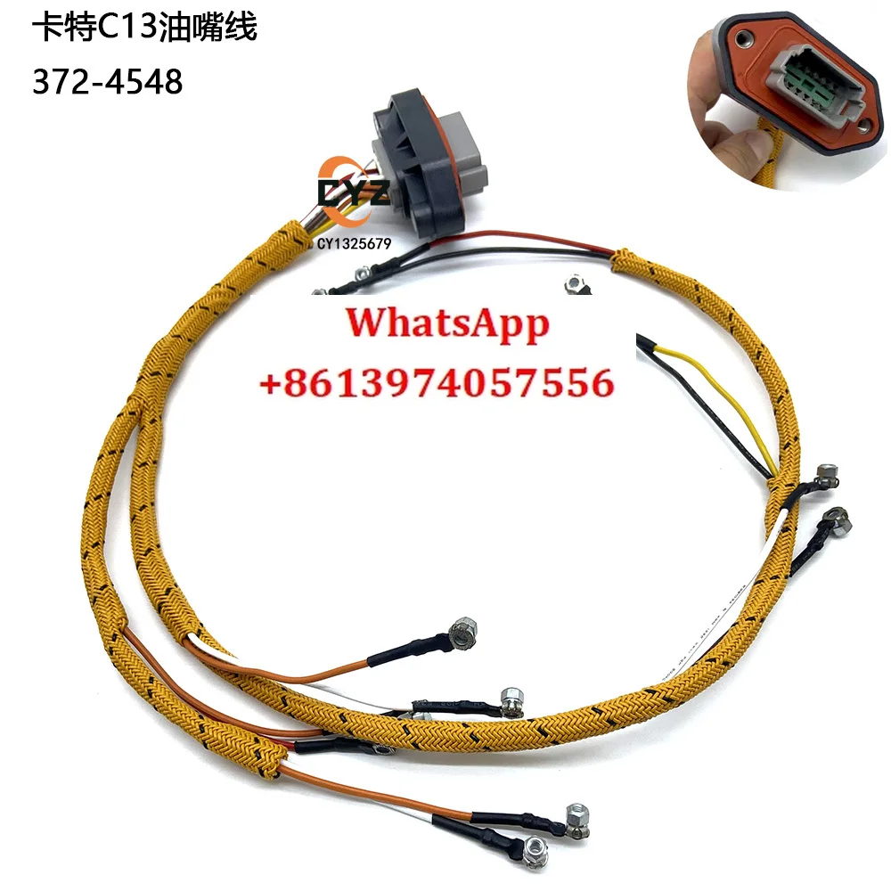 faisceau-de-cables-d'injecteur-de-moteur-c13-pelle-418-7614-e345c-345d-372-4548